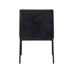 Meridian Furniture, Chaises de salle à manger Reeves en tissu chenille, lot de 2