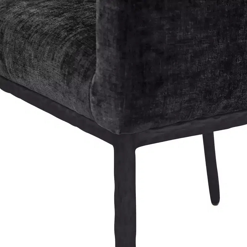 Meridian Furniture, Chaises de salle à manger Reeves en tissu chenille, lot de 2