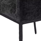 Meridian Furniture, Chaises de salle à manger Reeves en tissu chenille, lot de 2