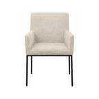Meridian Furniture, Chaises de salle à manger Reeves en tissu chenille, lot de 2