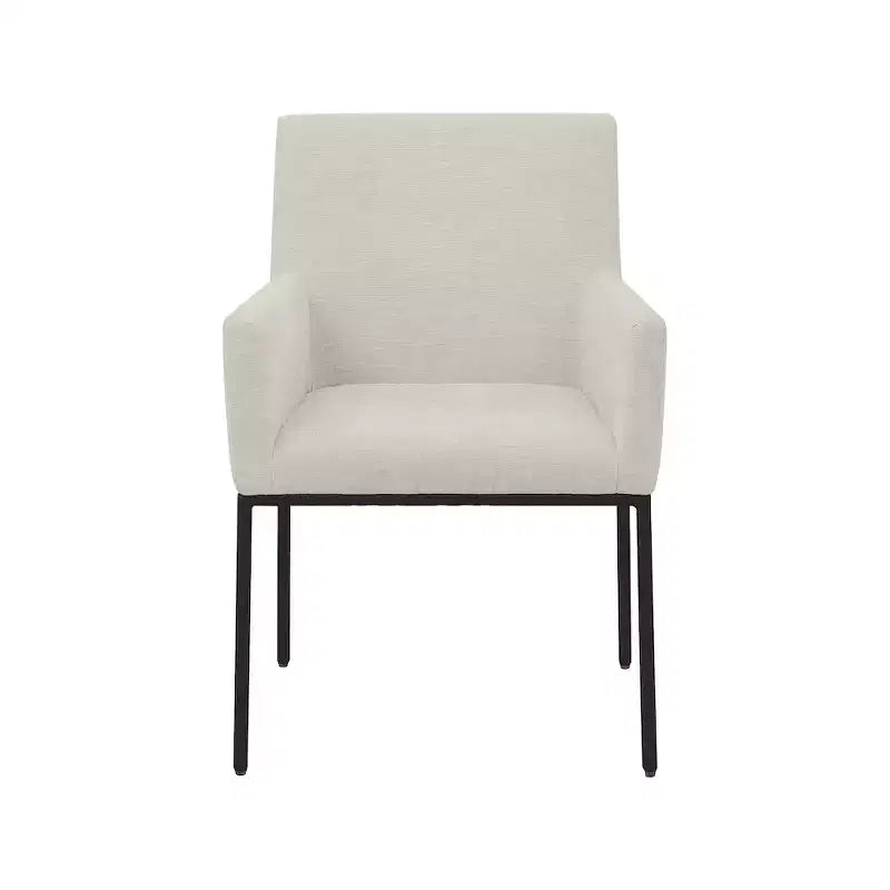 Meridian Furniture, Chaises de salle à manger Reeves en tissu chenille, lot de 2