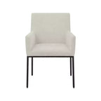 Meridian Furniture, Chaises de salle à manger Reeves en tissu chenille, lot de 2