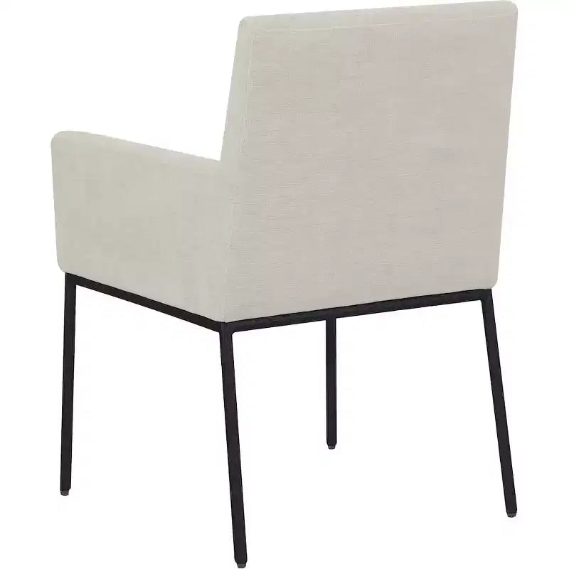 Meridian Furniture, Chaises de salle à manger Reeves en tissu chenille, lot de 2