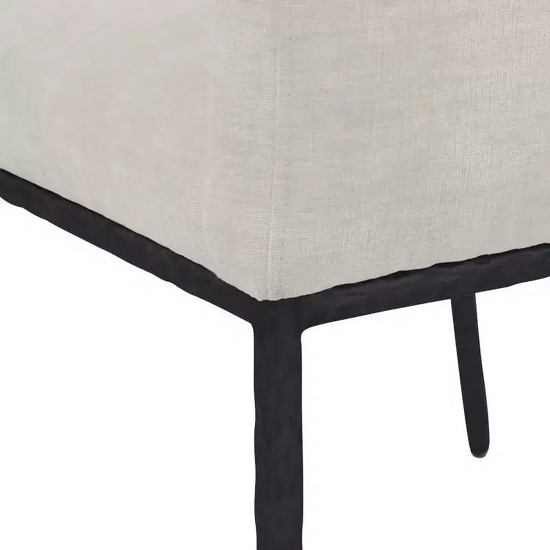 Meridian Furniture, Chaises de salle à manger Reeves en tissu chenille, lot de 2