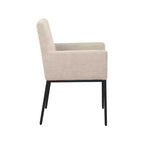 Meridian Furniture, Chaises de salle à manger Reeves en tissu chenille, lot de 2