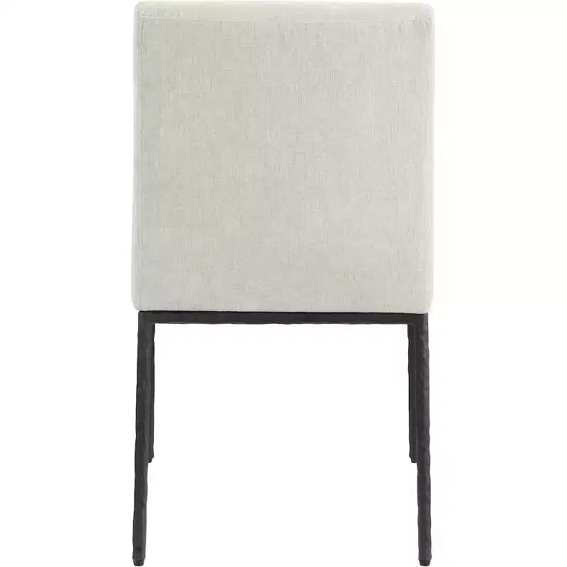 Meridian Furniture, Chaises de salle à manger Reeves en tissu chenille, lot de 2