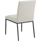 Meridian Furniture, Chaises de salle à manger Reeves en tissu chenille, lot de 2