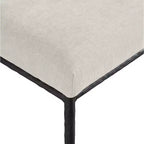 Meridian Furniture, Chaises de salle à manger Reeves en tissu chenille, lot de 2
