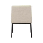 Meridian Furniture, Chaises de salle à manger Reeves en tissu chenille, lot de 2