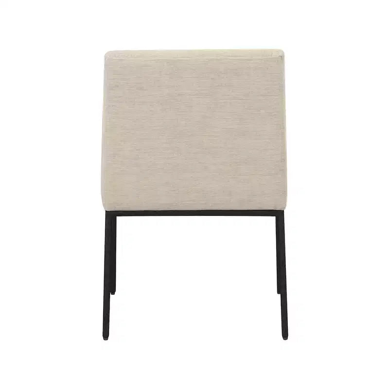 Meridian Furniture, Chaises de salle à manger Reeves en tissu chenille, lot de 2