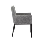Meridian Furniture, Chaises de salle à manger Reeves en tissu chenille, lot de 2