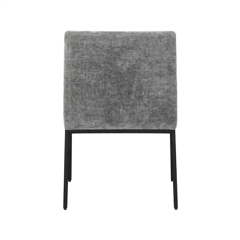 Meridian Furniture, Chaises de salle à manger Reeves en tissu chenille, lot de 2
