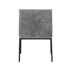 Meridian Furniture, Chaises de salle à manger Reeves en tissu chenille, lot de 2