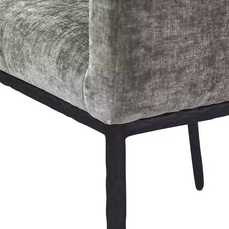 Meridian Furniture, Chaises de salle à manger Reeves en tissu chenille, lot de 2