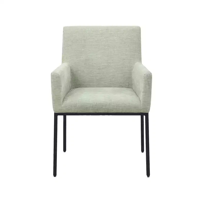 Meridian Furniture, Chaises de salle à manger Reeves en tissu chenille, lot de 2
