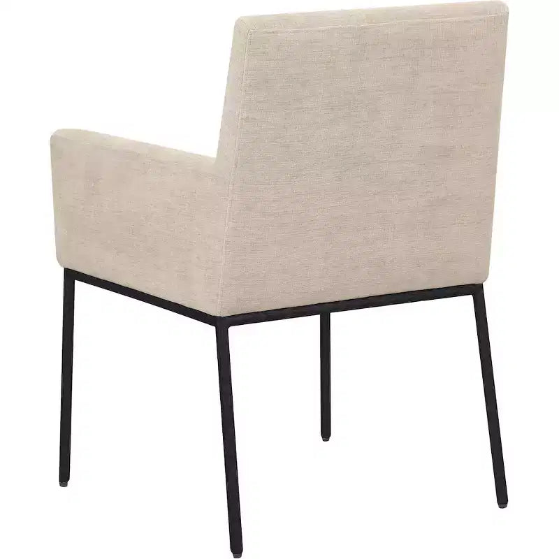 Meridian Furniture, Chaises de salle à manger Reeves en tissu chenille, lot de 2