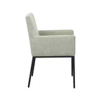 Meridian Furniture, Chaises de salle à manger Reeves en tissu chenille, lot de 2