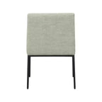 Meridian Furniture, Chaises de salle à manger Reeves en tissu chenille, lot de 2