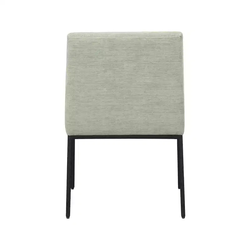 Meridian Furniture, Chaises de salle à manger Reeves en tissu chenille, lot de 2
