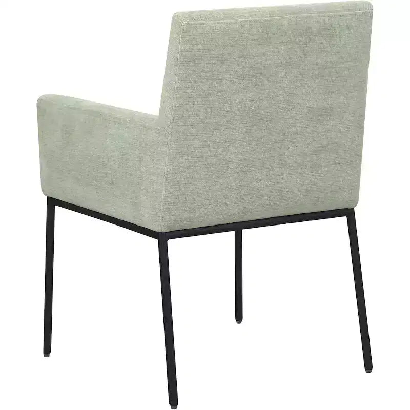 Meridian Furniture, Chaises de salle à manger Reeves en tissu chenille, lot de 2