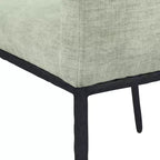 Meridian Furniture, Chaises de salle à manger Reeves en tissu chenille, lot de 2