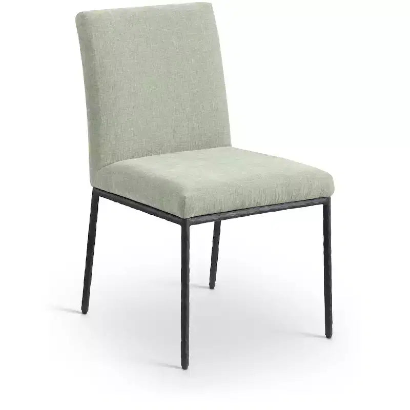 Meridian Furniture, Chaises de salle à manger Reeves en tissu chenille, lot de 2