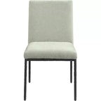 Meridian Furniture, Chaises de salle à manger Reeves en tissu chenille, lot de 2