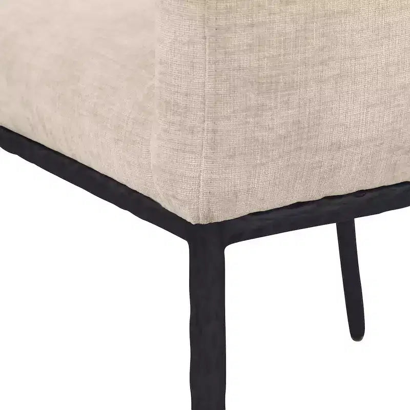 Meridian Furniture, Chaises de salle à manger Reeves en tissu chenille, lot de 2