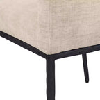 Meridian Furniture, Chaises de salle à manger Reeves en tissu chenille, lot de 2