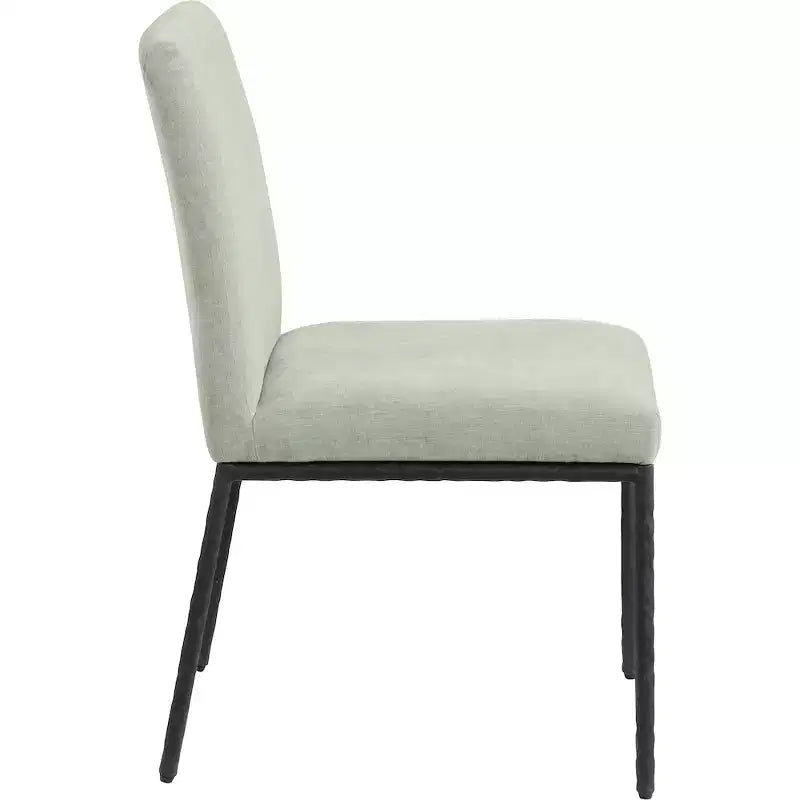 Meridian Furniture, Chaises de salle à manger Reeves en tissu chenille, lot de 2