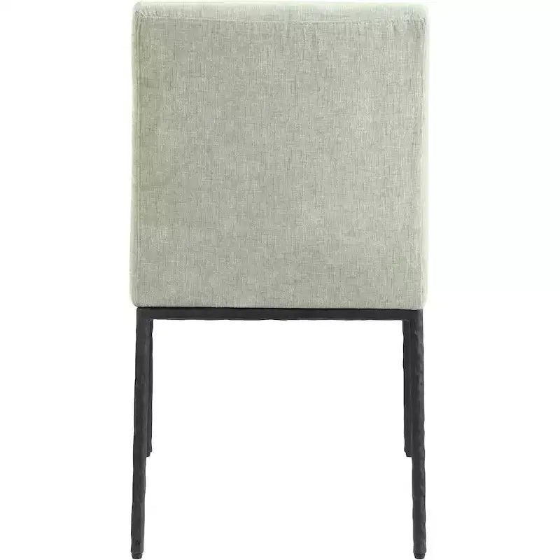 Meridian Furniture, Chaises de salle à manger Reeves en tissu chenille, lot de 2