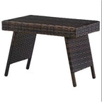 Probe Hues Wicker Folding End Table