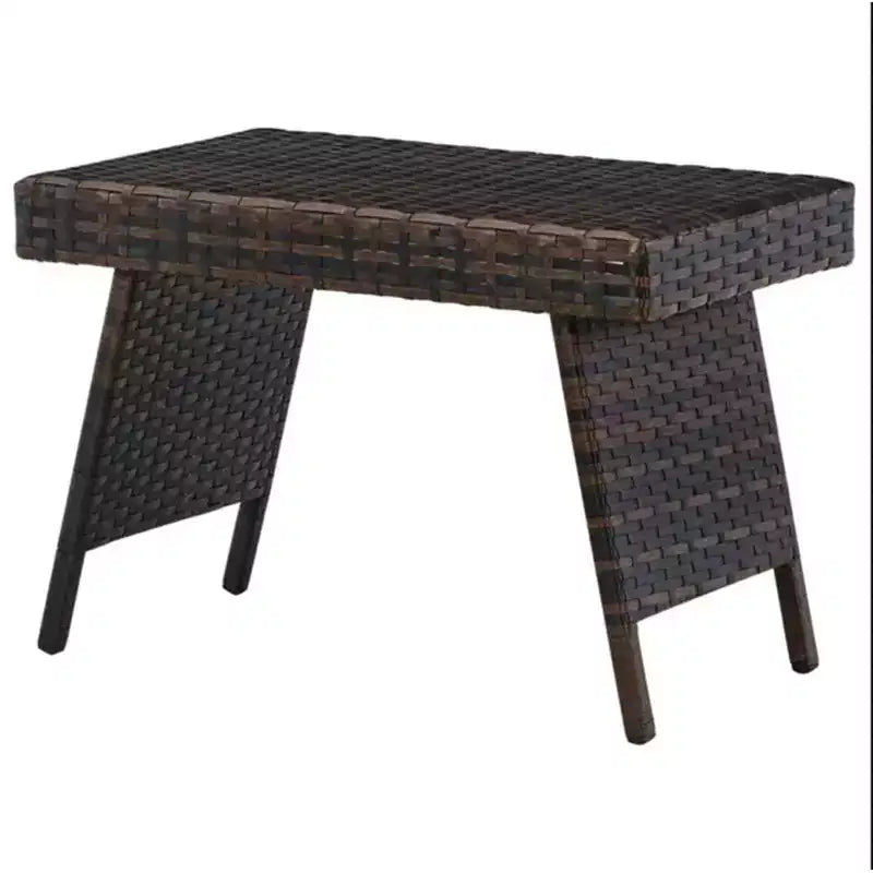 Probe Hues Wicker Folding End Table
