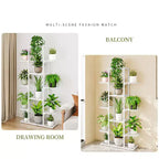 Étagère à Plantes d'Intérieur, Support à Plantes Étagé – pour les Amateurs de Plantes et les Passionnés de Bricolage, Parfait pour le Salon, le Balcon et le Jardin – Organisation Générale