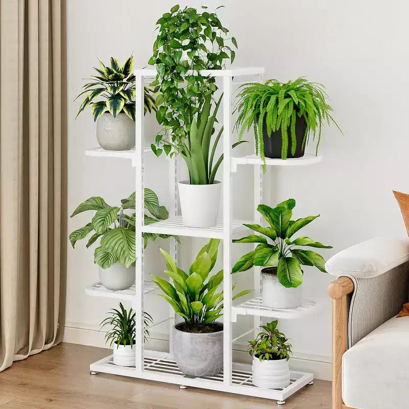 Étagère à Plantes d'Intérieur, Support à Plantes Étagé – pour les Amateurs de Plantes et les Passionnés de Bricolage, Parfait pour le Salon, le Balcon et le Jardin – Organisation Générale