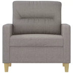 vidaXL Fauteuil gris clair, tissu respirant et durable, structure stable et robuste, expérience d'assise confortable, design moderne