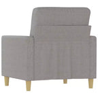 vidaXL Fauteuil gris clair, tissu respirant et durable, structure stable et robuste, expérience d'assise confortable, design moderne