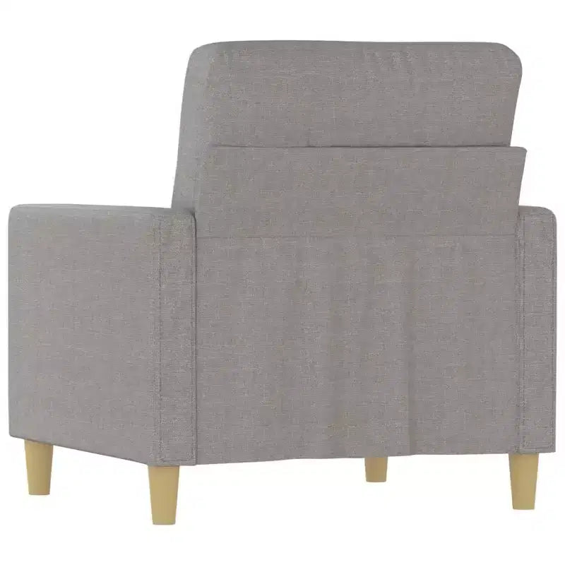 vidaXL Fauteuil gris clair, tissu respirant et durable, structure stable et robuste, expérience d'assise confortable, design moderne