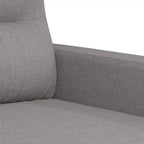 vidaXL Fauteuil gris clair, tissu respirant et durable, structure stable et robuste, expérience d'assise confortable, design moderne