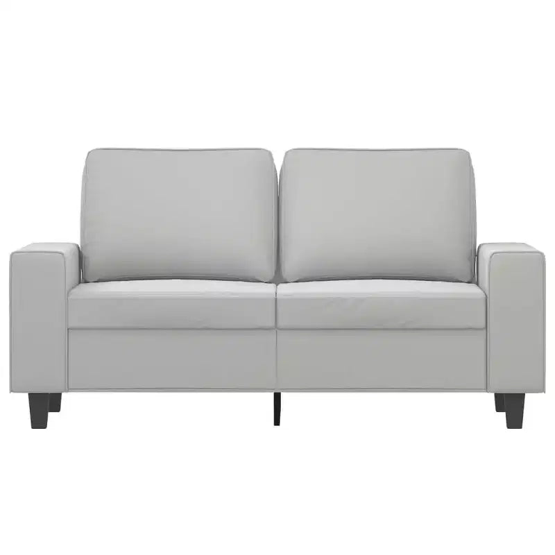 vidaXL Canapé 2 places Gris clair