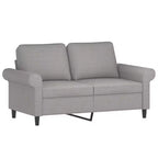 vidaXL Sofa Chair Light grey Polyester (fabric), metal, plywood
