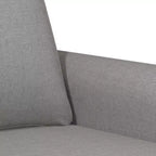 vidaXL Fauteuil Gris clair Polyester (tissu), métal, contreplaqué