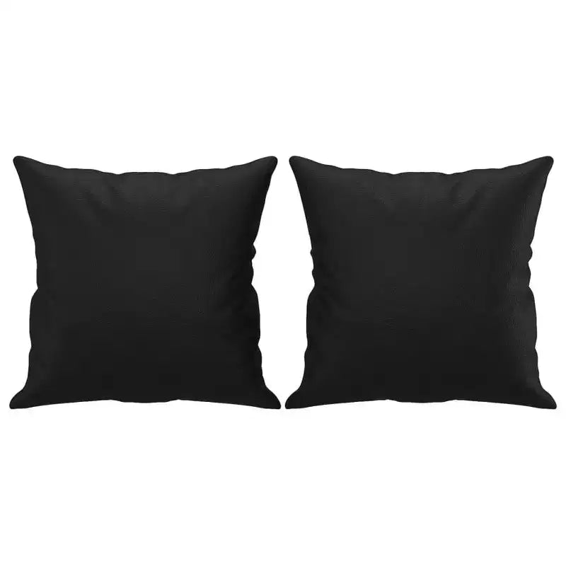 vidaXL Canapé 2 places en tissu avec coussins décoratifs Gris foncé, Cadre métallique élégant