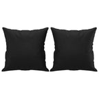 vidaXL Canapé 2 places en tissu avec coussins décoratifs Gris foncé, Cadre métallique élégant