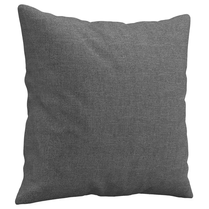 vidaXL Canapé 2 places en tissu avec coussins décoratifs Gris foncé, Cadre métallique élégant