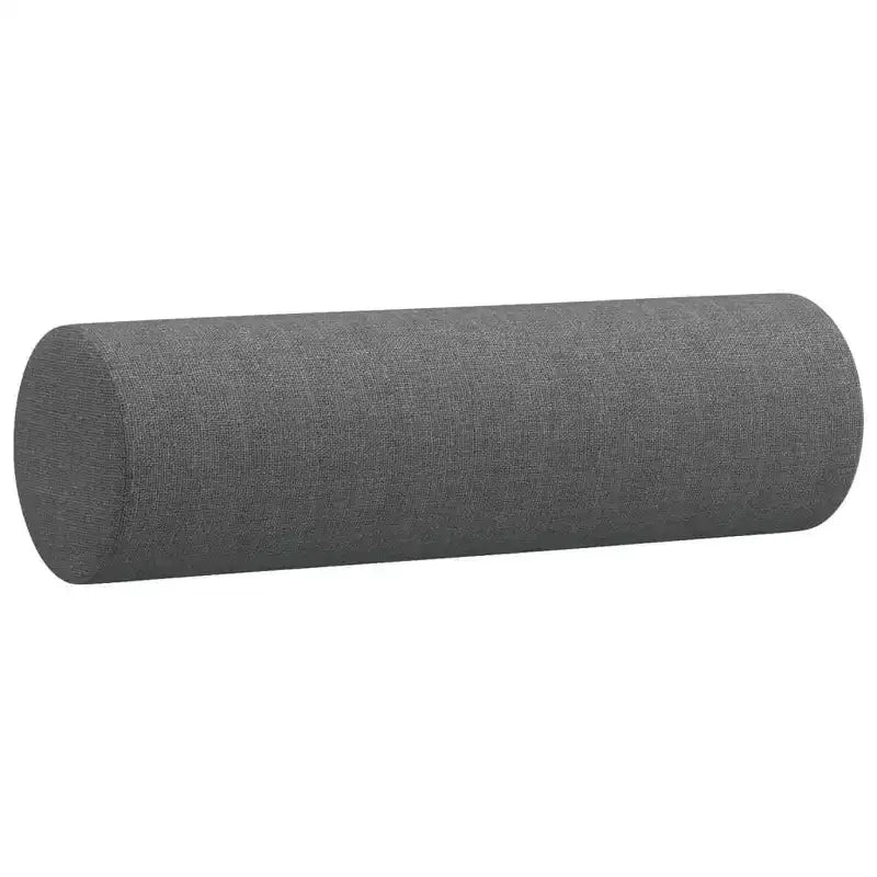 vidaXL Ensemble canapé en tissu gris foncé - Meubles de salon modernes 2 pièces - Comprend un canapé 2 places, un canapé 3 places, des coussins décoratifs et des coussins d'assise