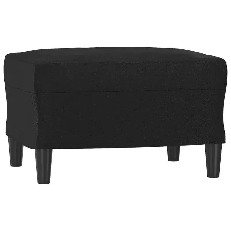 vidaXL Canapé 3 places avec repose-pied Gris foncé
