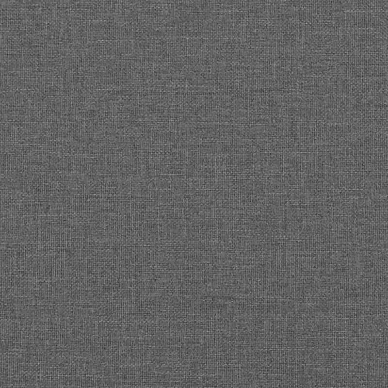 vidaXL Canapé 3 places avec repose-pied Gris foncé