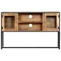 vidaXL TV Cabinet Varied Solid reclaimed wood, powder-coated steel
