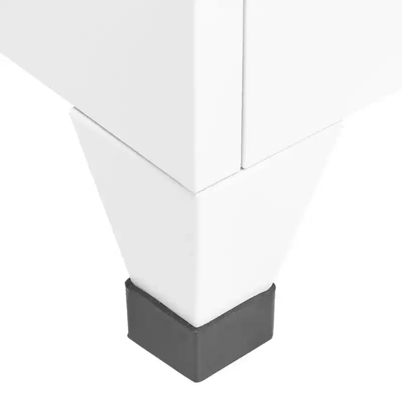 vidaXL Armoire de rangement, Blanc, Acier, 38 x 40 x 180 cm, Armoire de rangement